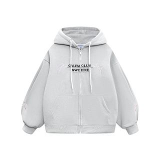 Áo khoác thêu NƠ SWEETIE from rộng năng động ( ảnh thật) Jacket