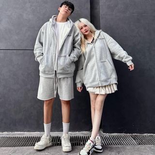 Áo khoác nam nữ khóa kéo 30FOUM in chữ 2 mặt phản quang cá tính Menswear