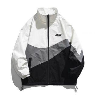 Áo khoác nam nữ AT7 phối 3 màu phong cách thể thao năng động Unisex Menswear