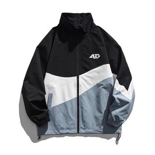 Áo khoác nam nữ AT7 phối 3 màu phong cách thể thao năng động Unisex Menswear