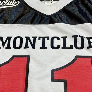 Áo thun phối số 11 MONTCLUB cổ tim from rộng ( ảnh thật) Women Unisex