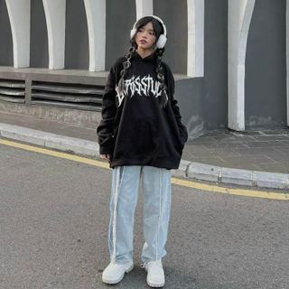 Áo khoác hoodie nam nữ from rộng DO.RIS DEVIL cực ngầu Unisex Menswear