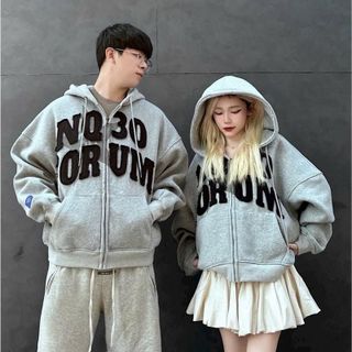 Áo khoác nam nữ logo thêu NQ30 from rộng cá tính , năng động Menswear