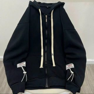 Áo khoác nam nữ tag thêu ROSTORY CHILD dây rút bản to Jacket