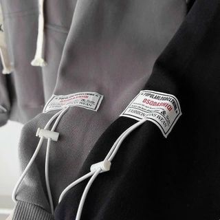 Áo khoác nam nữ tag thêu ROSTORY CHILD dây rút bản to Jacket