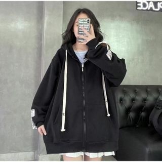 Áo khoác nam nữ tag thêu ROSTORY CHILD dây rút bản to Jacket