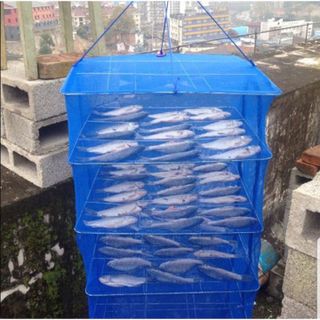 LỒNG LƯỚI PHƠI THỰC PHẨM KHÔ 4 TẦNG