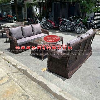 Sofa mây nhựa cao cấp theo yêu cầu