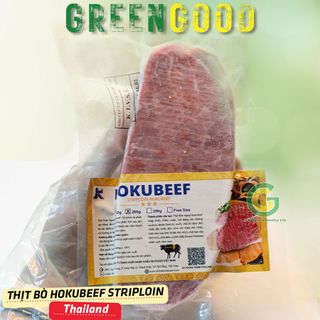 Thịt Bò Hokubeef Striploin Cắt Sẵn - GreenGood