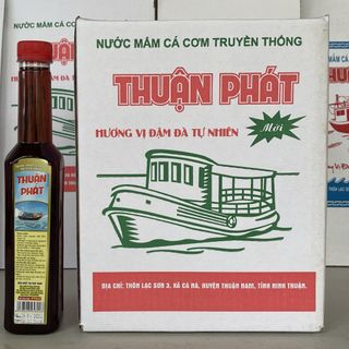 NƯỚC MẮM CÁ CƠM TRUYỀN THỐNG THUẬN PHÁT LOẠI THƯỢNG HẠNG (THÙNG 6 CHAI)