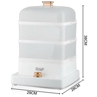 Nồi hấp 3 tầng công suất 1200W RAF R.5238 - Bảo Hành 3 Năm - Kho Sỉ Gia Dụng