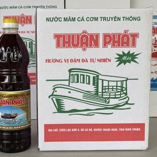NƯỚC MẮM CÁ CƠM TRUYỀN THỐNG THUẬN PHÁT LOẠI HẠNG NHẤT (THÙNG 6 CHAI)