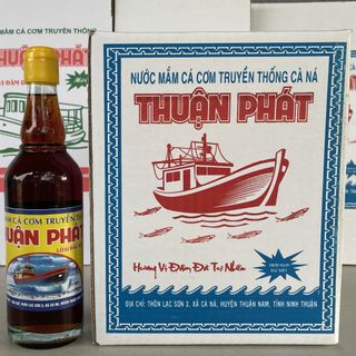 NƯỚC MẮM CÁ CƠM TRUYỀN THỐNG THUẬN PHÁT LOẠI ĐẶC BIỆT (THÙNG 6 CHAI)