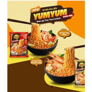 Mì Gói Ăn Liền Vị Tom Yum Kung YumYum Sood-ded 80g - Hương Vị Thái Lan Ngay Tại Nhà