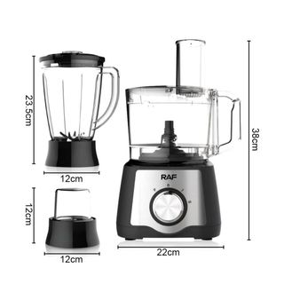 Máy Chế Biến Thực Phẩm Đa Chức Năng 7in1 RAF 600W - Xay Sinh Tố, Xay Thịt, Thái Rau Củ Trái Cây