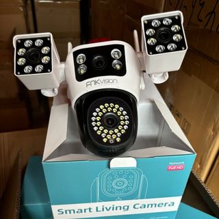 Camera YOOSEE 2 mắt Ngoài Trời 4 mắt (Xoay Được 3 Mắt) 3 Màn Hình Độ Phân Giải 18MP Tích Hợp 54 LED Nét model D40E