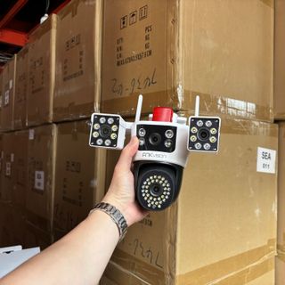 Camera YOOSEE 2 mắt Ngoài Trời 4 mắt (Xoay Được 3 Mắt) 3 Màn Hình Độ Phân Giải 18MP Tích Hợp 54 LED Nét model D40E