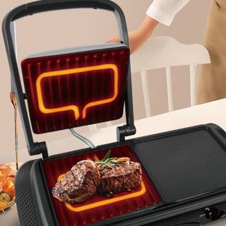 Máy Nướng Thịt Và Bánh Sandwich 2in1 RAF Công suất 1600W Siêu Bền - Bảo Hành 3 Năm