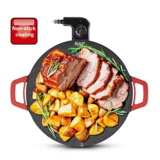 Chảo Nướng Thịt Không Khói Đa Chức Năng - Kiểm Soát Nhiệt Độ RAF 1800W - Siêu Bền - Bảo Hành 3 Năm