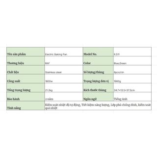 Chảo Đa Năng RAF 1800W Siêu Bền - Bảo Hành 3 Năm– Nướng, Rán, Chiên Và Làm Pizza - Kho Sỉ Gia Dụng