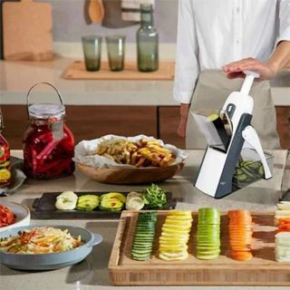 Máy Bào Rau Củ Đa Năng Kèm 4 Lưỡi Dao Cắt