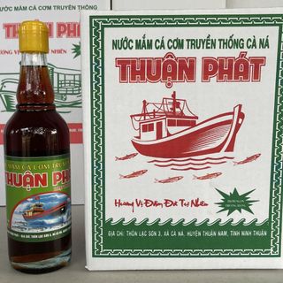 NƯỚC MẮM CÁ CƠM TRUYỀN THỐNG THUẬN PHÁT LOẠI THƯỢNG HẠNG CHAI THỦY TINH (THÙNG 6 CHAI)