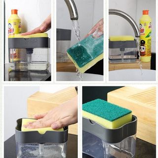 Khay đựng xà bông rửa chén, Hộp ấn lấy xà bông tiện lợi - Khay xà bông rửa chén giá sỉ