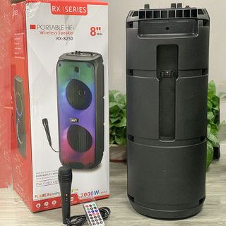 Loa Bluetooth Karaok 8inh Đôi Bass 2 Tấc Karaok RX-8250