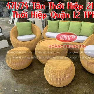 Ghế con sò màu vàng ghế Nhựa Giả Mây hình Trứng