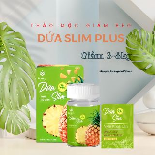 Giảm Cân Dứa Slim Plus + Khoá Cân Hộp 30 viên