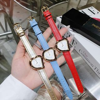 ĐỒNG HỒ NỮ CAO CẤP MỚI NHẤT YvS L DÂY DA MẶT TRÁI TIM