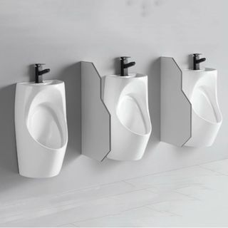 Bồn tiểu nam kết hợp chậu rửa treo tường màu trắng tiết kiệm tối đa không gian nhà tắm và tiết kiệm nước