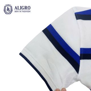 Áo polo nam Aligro vải cá sấu cotton cao cấp, thấm hút mồ hôi, co giãn tốt, thanh lịch sang trọng ALGPOLO88
