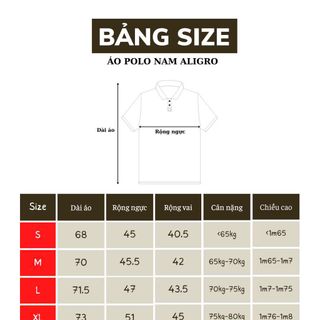 Áo polo nam Aligro vải cá sấu cotton cao cấp, thấm hút mồ hôi, co giãn tốt, thanh lịch sang trọng ALGPOLO88