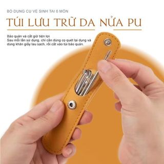 RÁY TAI MÓC KHÓA 6 MÓN KÈM TÚI