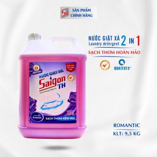 Nước giặt xả Saigon TH 9,5kg Romantic
