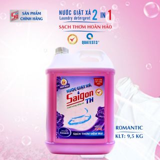 Nước giặt xả Saigon TH 9,5kg Romantic