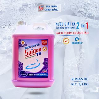 Nước giặt xả Saigon TH 9,5kg Romantic