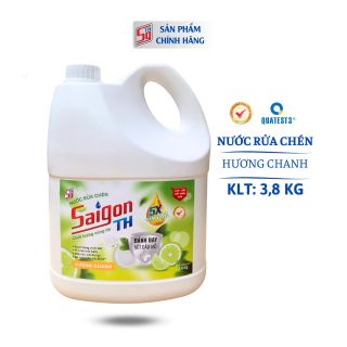 Nước rửa chén Saigon TH 3,8kg hương Chanh