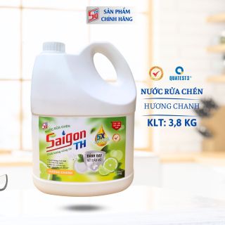 Nước rửa chén Saigon TH 3,8kg hương Chanh