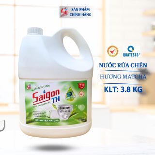 Nước rửa chén Saigon TH 3,8kg hương Matcha