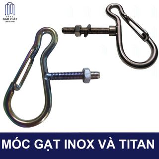 MÓC TREO ĐỒ CHỮ U MÓC GẠT MÀU TITAN NAM PHÁT LOẠI DÀY ĐẸP CHO XE MÁY