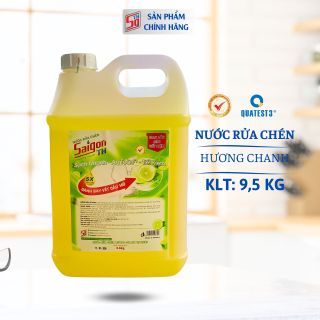 Nước rửa chén Saigon TH 9,5kg hương Chanh