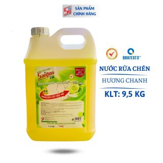 Nước rửa chén Saigon TH 9,5kg hương Chanh