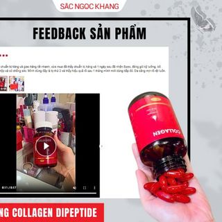 Viên Uống Collagen Dipeptide Sắc Ngọc Khang [Hộp 120 Viên] TẶNG 1 TRONG 2 QUÀ