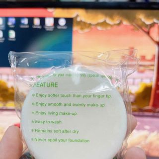 Bông phấn trang điểm đánh phấn nước, kem nền Lily Soft 7