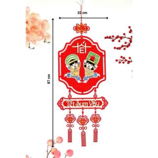 Liễng đỏ trang trí, khánh đỏ trang trí Tết chúc mừng năm mới an khang thịnh vượng