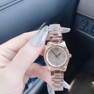 ĐỒNG HỒ NỮ CAO CẤP MỚI NHẤT MKORS MẶT FULL ĐÁ SIZE MINI