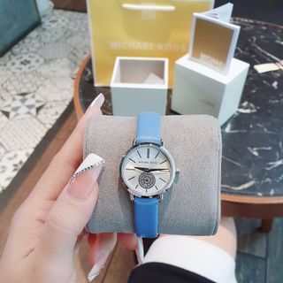 ĐỒNG HỒ NỮ CAO CẤP MỚI NHẤT MKORS 2733  KIM GIÂY RỜI DÂY DA SIZE MINI
