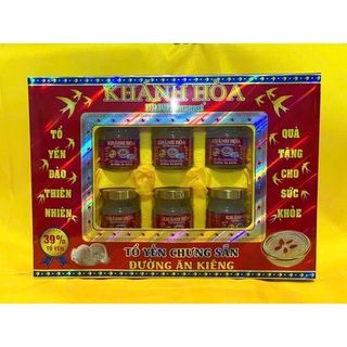 Nước yến sào Khánh Hòa Sanvinest hộp 6 lọ 70ml